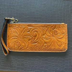 Patricia Nash St Croce Florence Tooled Leather Wrislet
